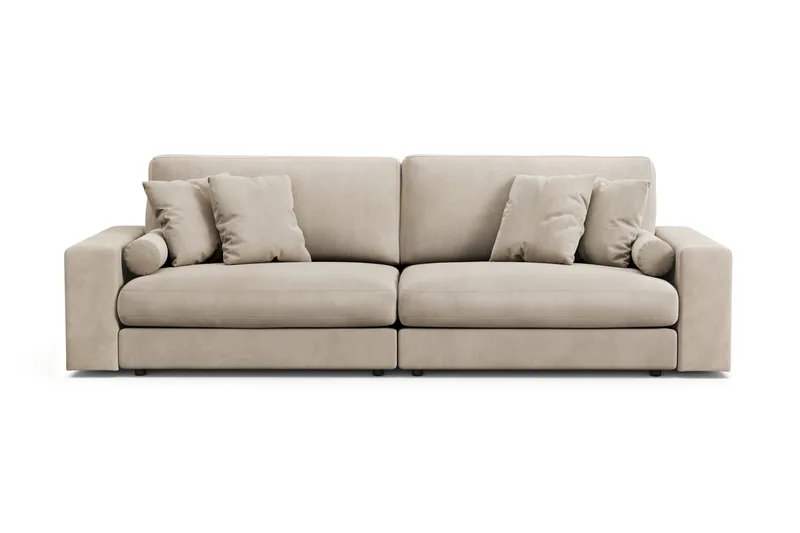 Arken Lyx 4-personers Dyb Sofa i Manchester - Greige - Møbler - Sofaer - 4 personers sofa
