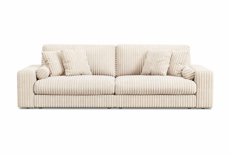 Arken Lyx 4-personers Dyb Sofa i Manchester - Beige - Møbler - Sofaer - 4 personers sofa