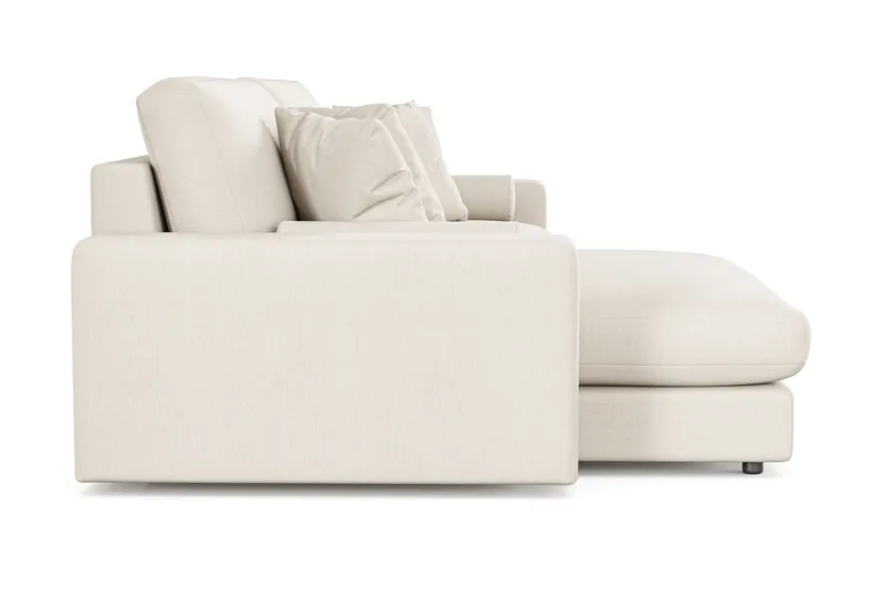 Arken Lyx 4-personers Vendbar L-formet Dyb Chaiselongsofa i stof - Lys beige - Møbler - Sofaer - Sofa med chaiselong