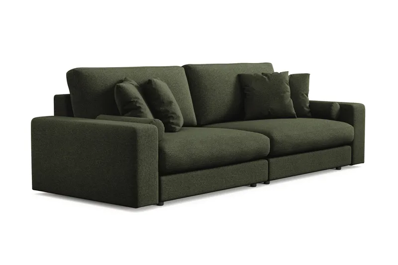 Arken Lyx 4-personers Dyb Sofa i stof - Grøn - Møbler - Sofaer - 4 personers sofa