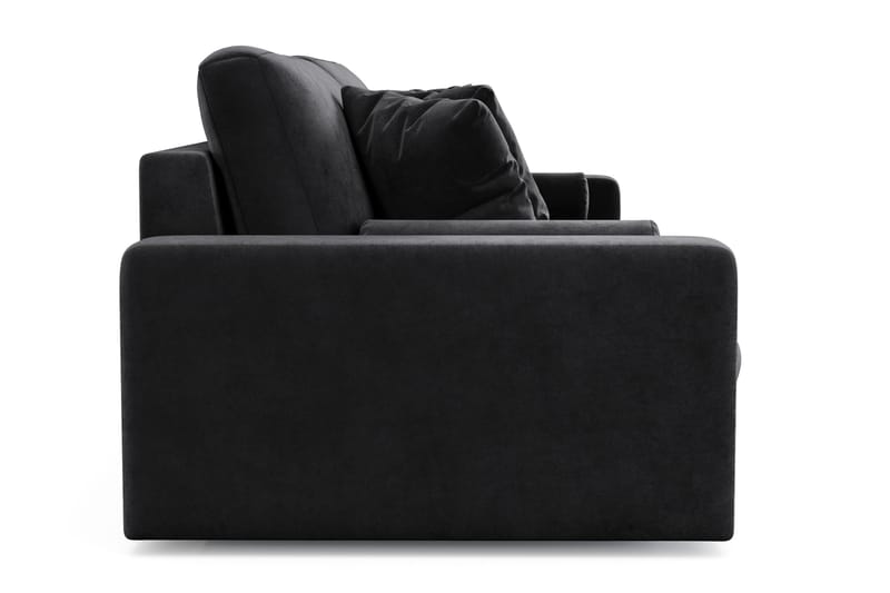 Arken Lyx 4-personers Dyb Sofa i fløjl - Sort - Møbler - Sofaer - Velour sofaer