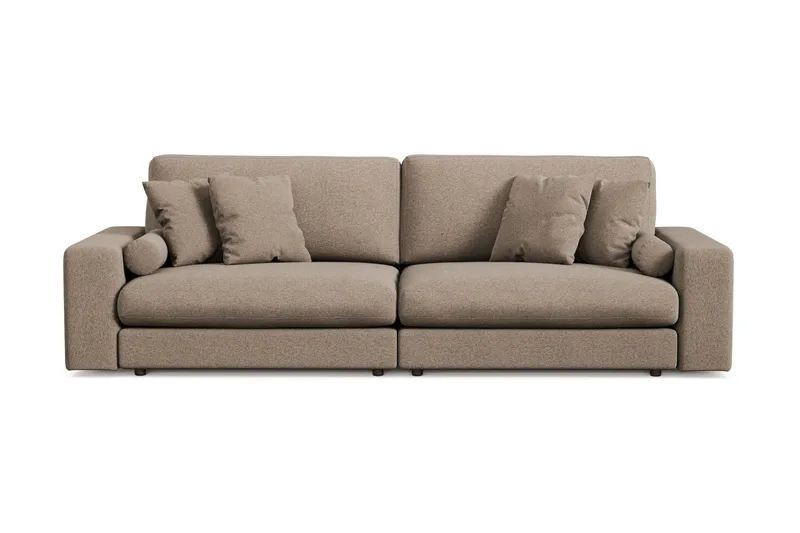Arken Lyx 4-personers Dyb Sofa i stof - Brun - Møbler - Sofaer - 4 personers sofa