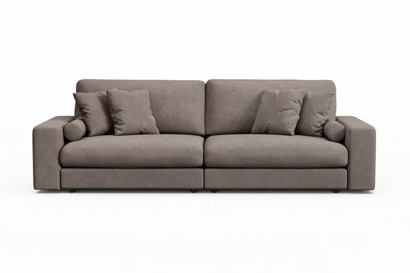 Arken Lyx 4-personers Dyb Sofa i stof - Brun - Møbler - Sofaer - 4 personers sofa