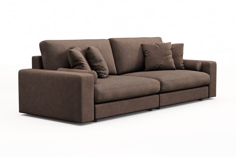 Arken Lyx 4-personers Dyb Sofa i stof - Brun - Møbler - Sofaer - 4 personers sofa