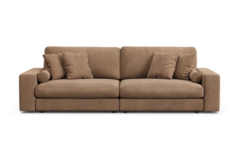 Arken Lyx 4-personers Dyb Sofa i Manchester - Brun - Møbler - Sofaer - 4 personers sofa
