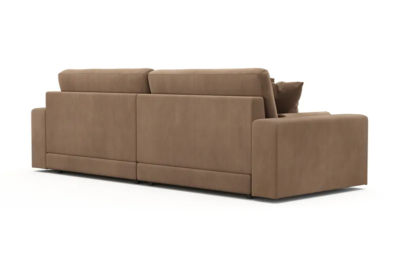 Arken Lyx 4-personers Dyb Sofa i Manchester - Brun - Møbler - Sofaer - 4 personers sofa