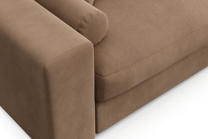 Arken Lyx 4-personers Dyb Sofa i Manchester - Brun - Møbler - Sofaer - 4 personers sofa