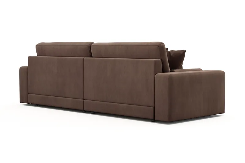 Arken Lyx 4-personers Dyb Sofa i Manchester - Brun - Møbler - Sofaer - 4 personers sofa