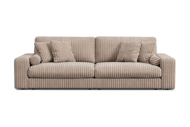 Arken Lyx 4-personers Dyb Sofa i Manchester - Greige - Møbler - Sofaer - 4 personers sofa
