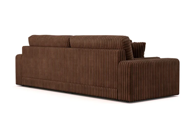 Arken Lyx 4-personers Dyb Sofa i Manchester - Mørkebrun - Møbler - Sofaer - 4 personers sofa