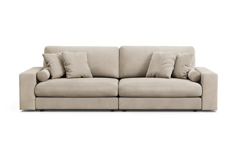 Arken Lyx 4-personers Dyb Sofa i Manchester - Greige - Møbler - Sofaer - 4 personers sofa