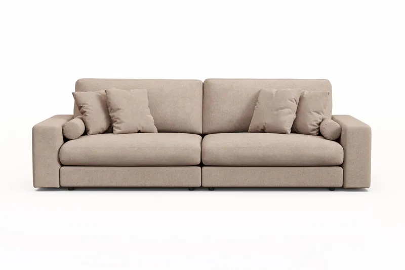Arken Lyx 4-personers Dyb Sofa i stof - Beige - Møbler - Sofaer - 4 personers sofa