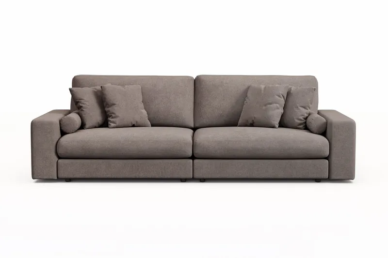 Arken Lyx 4-personers Dyb Sofa i stof, Brun