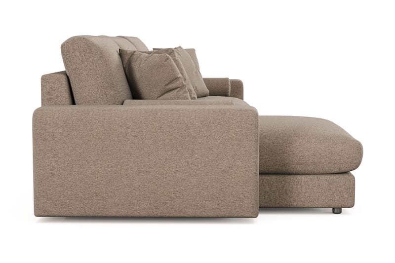 Arken Lyx 5-personers Vendbar L-formet Dyb Chaiselongsofa i stof - Brun - Møbler - Sofaer - Sofa med chaiselong