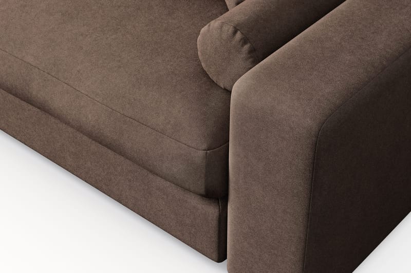 Arken Lyx 5-personers Vendbar L-formet Dyb Chaiselongsofa i stof - Brun - Møbler - Sofaer - Sofa med chaiselong