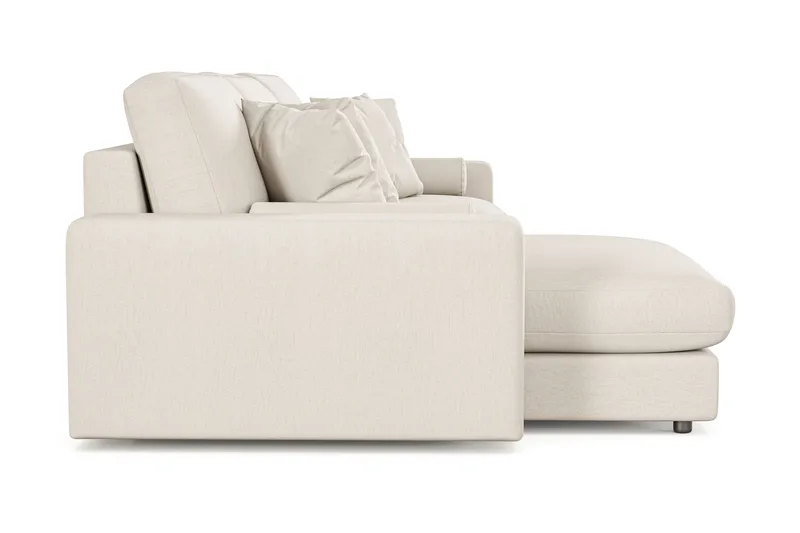 Arken Lyx 5-personers Vendbar L-formet Dyb Chaiselongsofa i stof - Lys beige - Møbler - Sofaer - Sofa med chaiselong