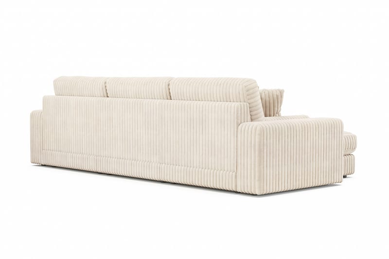 Arken Lyx 5-personers Vendbar L-formet Dyb Chaiselongsofa i Manchester - Beige - Møbler - Sofaer - Sofa med chaiselong