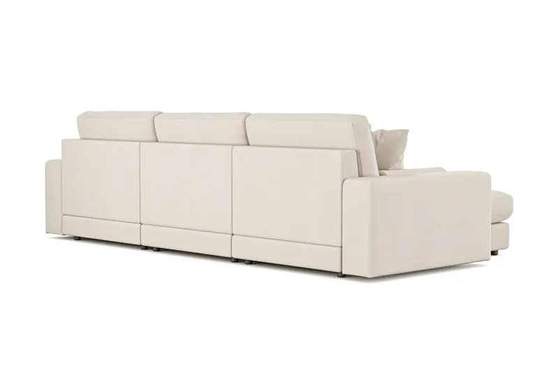 Arken Lyx 5-personers Vendbar L-formet Dyb Chaiselongsofa i stof - Lys beige - Møbler - Sofaer - Sofa med chaiselong
