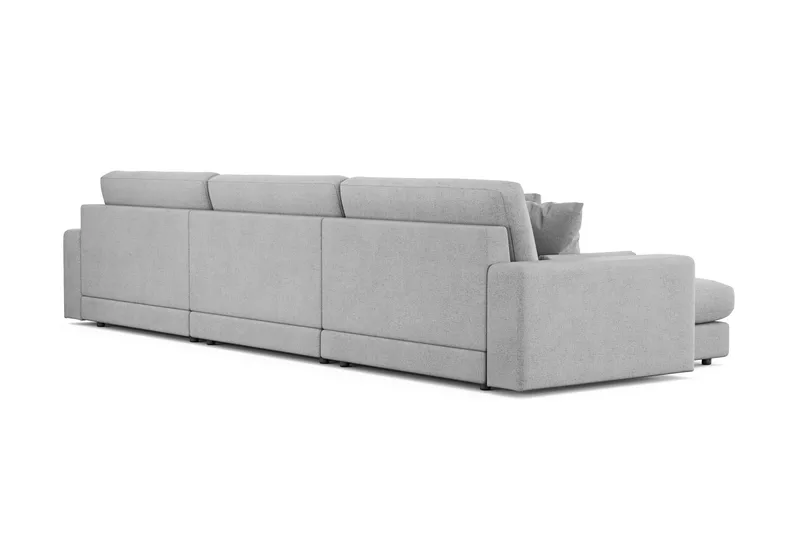 Arken Lyx 6-personers Vendbar L-formet Dyb Chaiselongsofa i stof - Lysegrå - Møbler - Sofaer - Sofa med chaiselong
