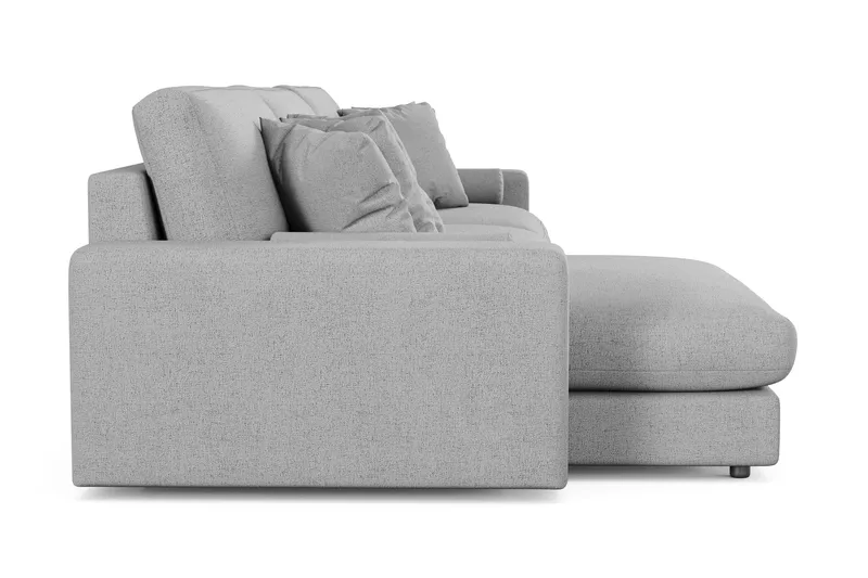 Arken Lyx 6-personers Vendbar L-formet Dyb Chaiselongsofa i stof - Lysegrå - Møbler - Sofaer - Sofa med chaiselong