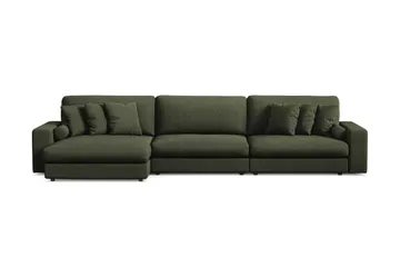 Arken Lyx 6-personers Vendbar L-formet Dyb Chaiselongsofa i stof