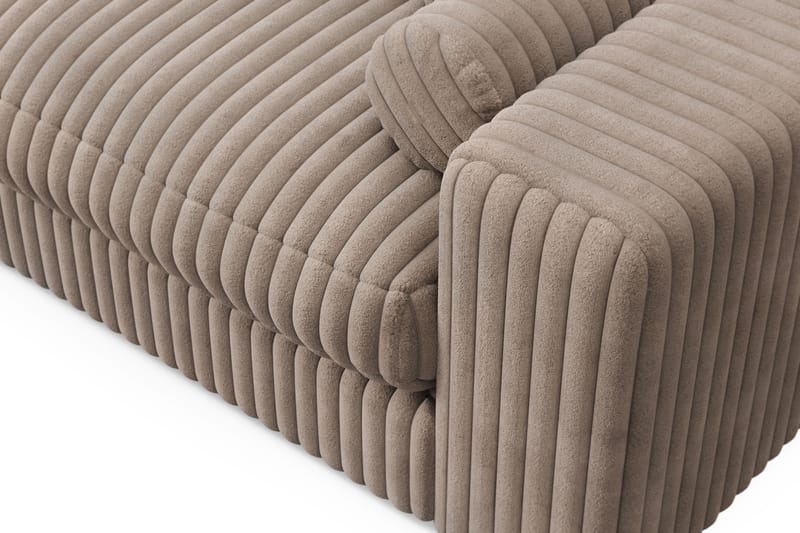 Arken Lyx 6-personers Vendbar L-formet Dyb Chaiselongsofa i Manchester - Greige - Møbler - Sofaer - Sofa med chaiselong