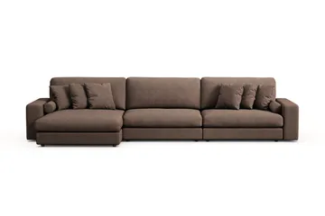 Arken Lyx 6-personers Vendbar L-formet Dyb Chaiselongsofa i stof