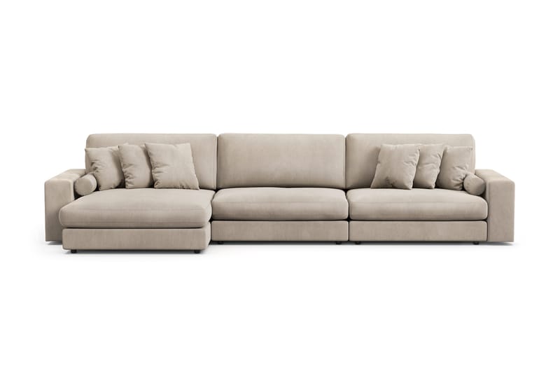 Arken Lyx 6-personers Vendbar L-formet Dyb Chaiselongsofa i Manchester, Greige