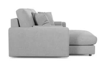 Arken Lyx dyb, vendbar L-formet 3-personers chaiselongsofa i stof - Lysegrå - Møbler - Sofaer - Sofa med chaiselong