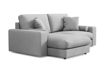 Arken Lyx dyb, vendbar L-formet 3-personers chaiselongsofa i stof - Lysegrå - Møbler - Sofaer - Sofa med chaiselong