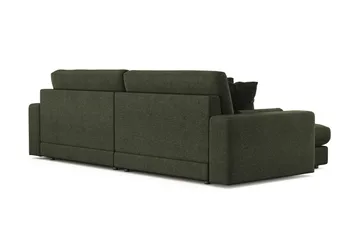 Arken Lyx dyb, vendbar L-formet 4-personers chaiselongsofa i stof - Grøn - Møbler - Sofaer - Sofa med chaiselong