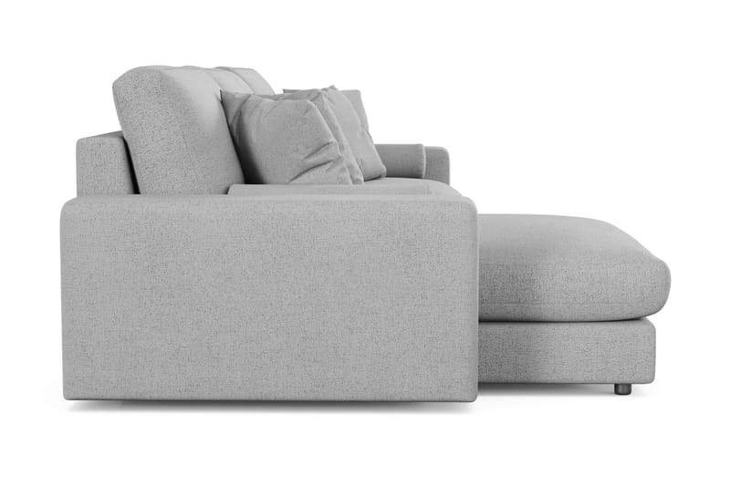 Arken Lyx dyb, vendbar L-formet 5-personers chaiselongsofa i stof - Lysegrå - Møbler - Sofaer - Sofa med chaiselong