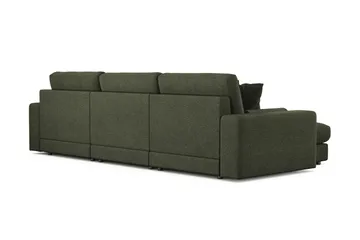 Arken Lyx dyb, vendbar L-formet 5-personers chaiselongsofa i stof - Grøn - Møbler - Sofaer - Sofa med chaiselong