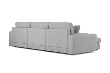 Arken Lyx dyb, vendbar L-formet 5-personers chaiselongsofa i stof - Lysegrå - Møbler - Sofaer - Sofa med chaiselong