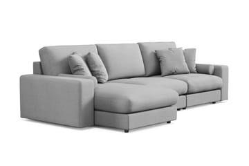 Arken Lyx dyb, vendbar L-formet 5-personers chaiselongsofa i stof - Lysegrå - Møbler - Sofaer - Sofa med chaiselong