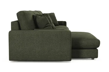 Arken Lyx dyb, vendbar L-formet 6-personers chaiselongsofa i stof - Grøn - Møbler - Sofaer - Sofa med chaiselong