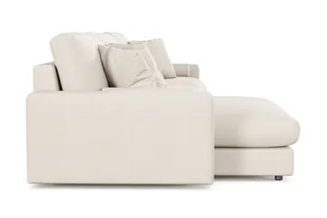 Arken Lyx dyb, vendbar L-formet 6-personers chaiselongsofa i stof - Lys beige - Møbler - Sofaer - Sofa med chaiselong