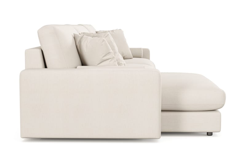 Arken Lyx dyb, vendbar L-formet 6-personers chaiselongsofa i stof - Lys beige - Møbler - Sofaer - Sofa med chaiselong
