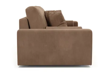 Arken Lyx dyb 3-personers sofa i fløjl - Brun - Møbler - Sofaer - 3 personers sofa