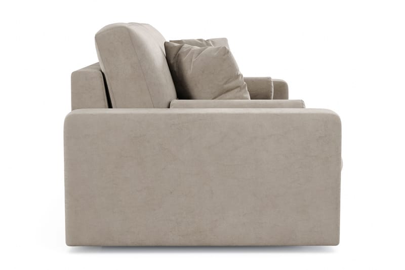 Arken Lyx dyb 3-personers sofa i velour - Beige - Møbler - Sofaer - Velour sofaer
