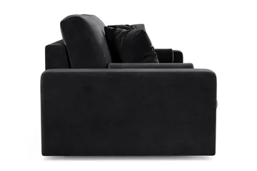 Arken Lyx dyb 3-personers sofa i velour - Sort - Møbler - Sofaer - Velour sofaer