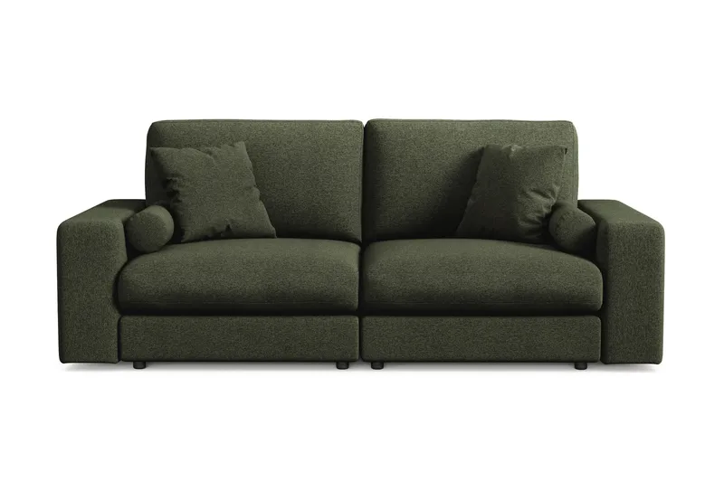 Arken Lyx dyb 3-personers sofa i stof, Grøn