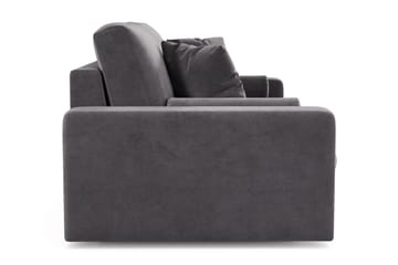 Arken Lyx dyb 3-personers sofa i velour - Mørkegrå - Møbler - Sofaer - Velour sofaer