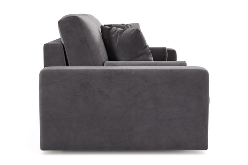 Arken Lyx dyb 3-personers sofa i velour - Mørkegrå - Møbler - Sofaer - Velour sofaer