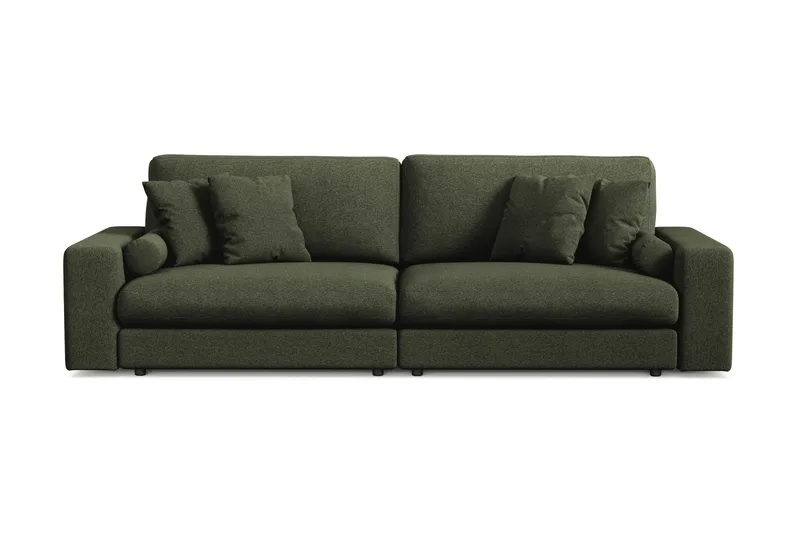 Arken Lyx dyb 4-personers sofa i stof, Grøn