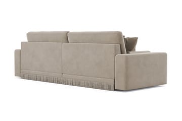 Arken Lyx dyb 4-personers veloursofa - Beige - Møbler - Sofaer - Velour sofaer