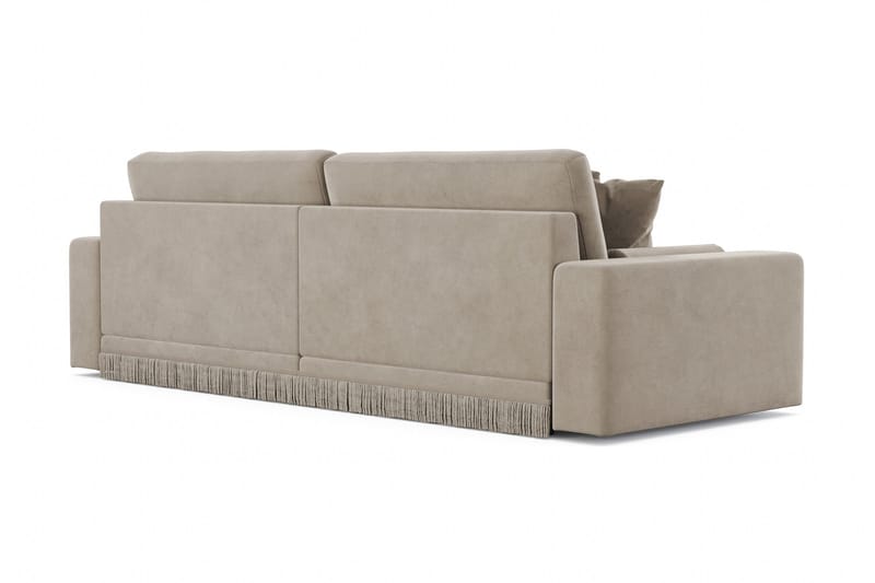 Arken Lyx dyb 4-personers veloursofa - Beige - Møbler - Sofaer - Velour sofaer