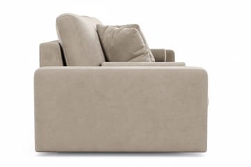 Arken Lyx dyb 4-personers veloursofa - Beige - Møbler - Sofaer - Velour sofaer