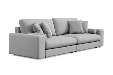 Arken Lyx dyb 4-personers sofa i stof - Lysegrå - Møbler - Sofaer - 4 personers sofa