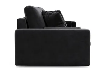 Arken Lyx dyb 4-personers veloursofa - Sort - Møbler - Sofaer - Velour sofaer